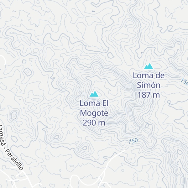 Map of Loma El Mogote