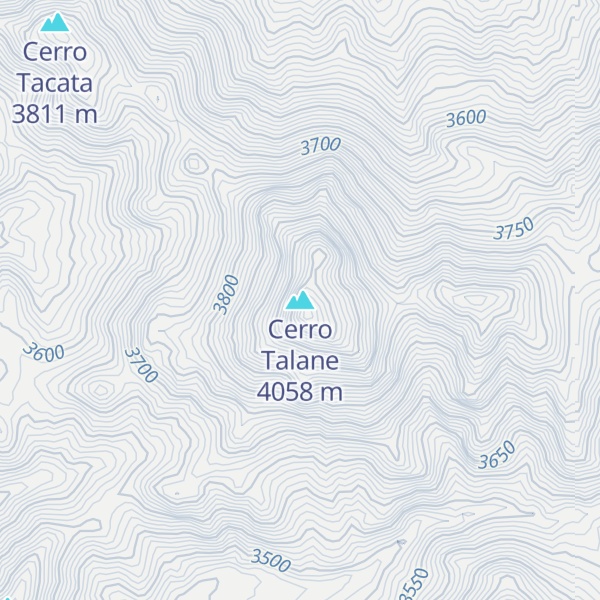 Map of Cerro Talane