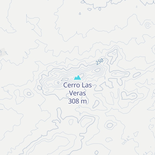 Map of Cerro Las Veras