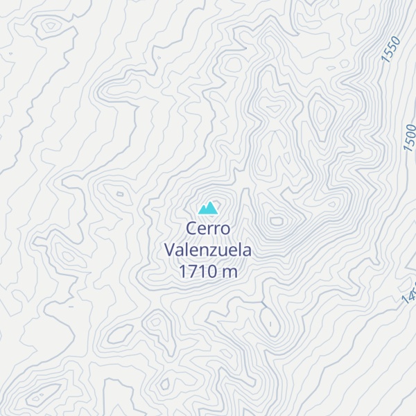 Map of Cerro Valenzuela