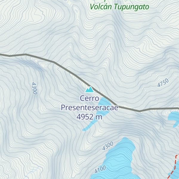 Map of Cerro Presenteseracae