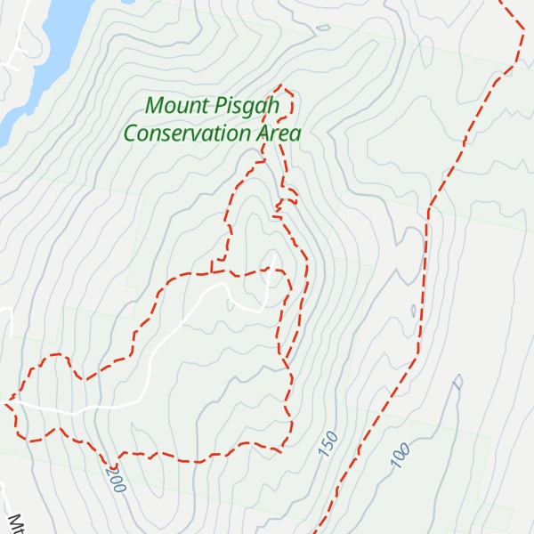 Map of Mount Pisgah