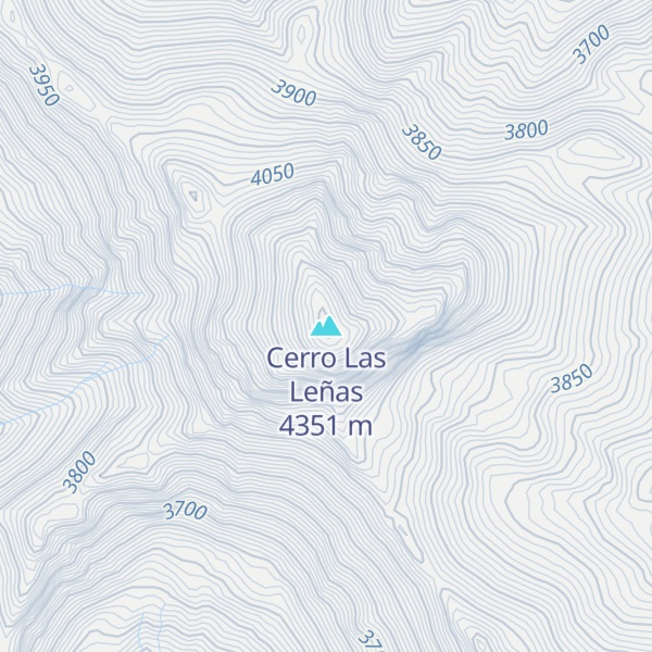 Map of Cerro Las Leñas