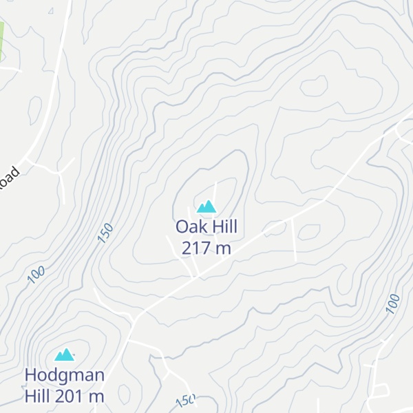 Map of Oak Hill