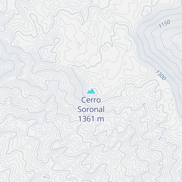Map of Cerro Soronal