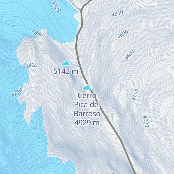 Map of Cerro Pica del Barroso