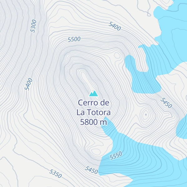 Map of Cerro de La Totora