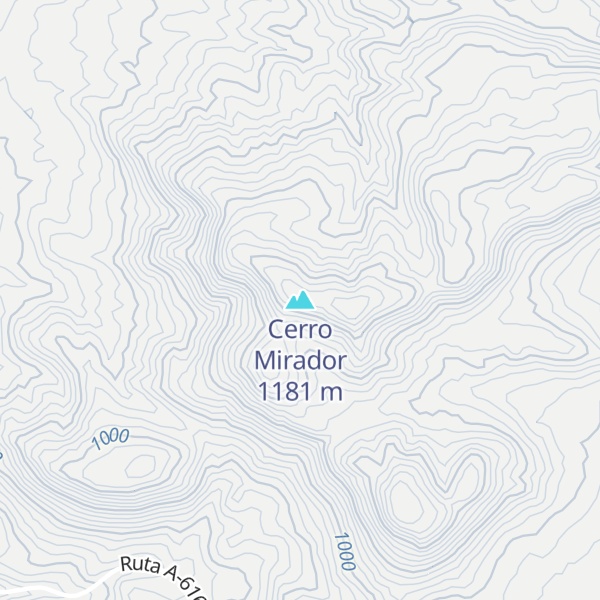 Map of Cerro Mirador
