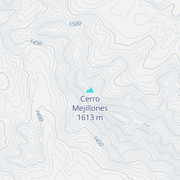 Map of Cerro Mejillones
