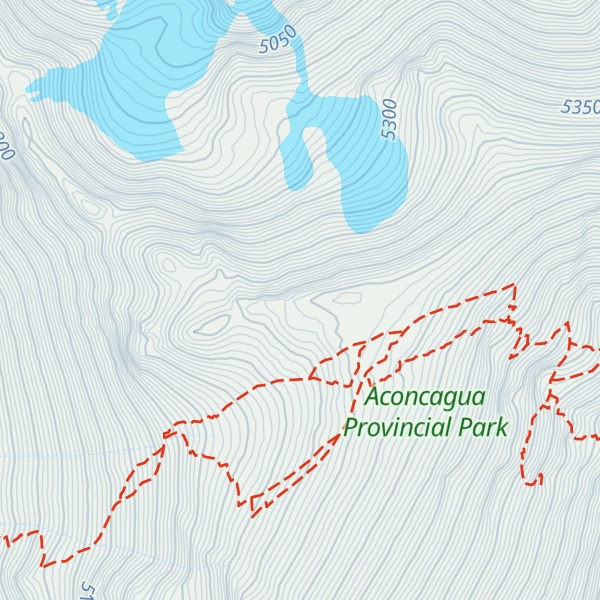 Map of Cerro Manso