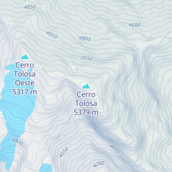 Map of Cerro Tolosa