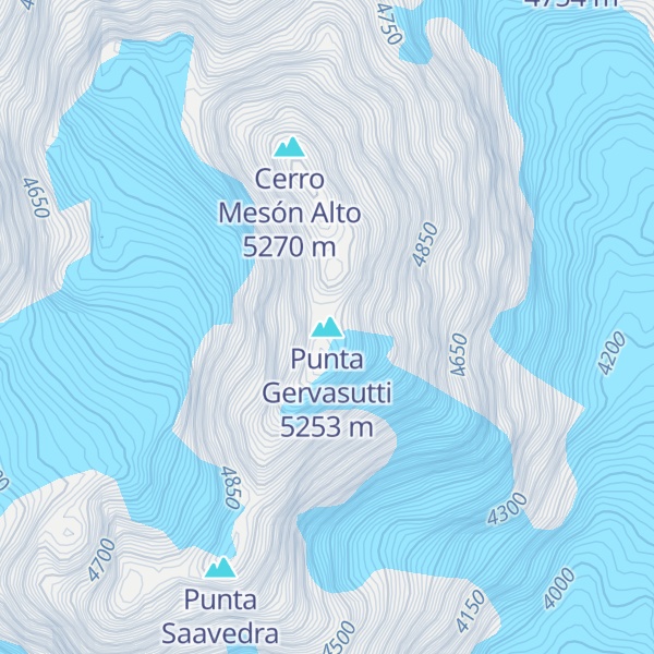 Map of Punta Gervasutti