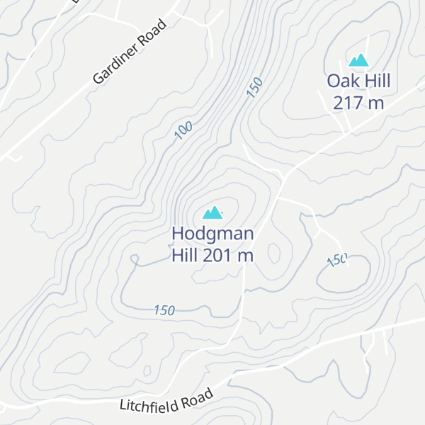 Map of Hodgman Hill