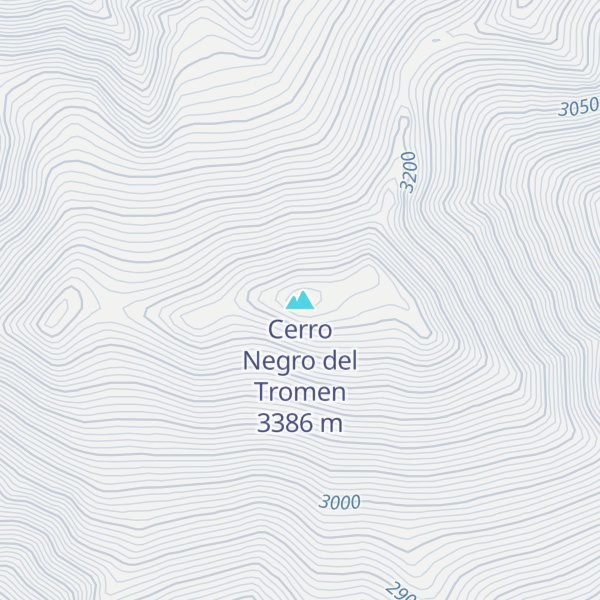Map of Cerro Negro del Tromen