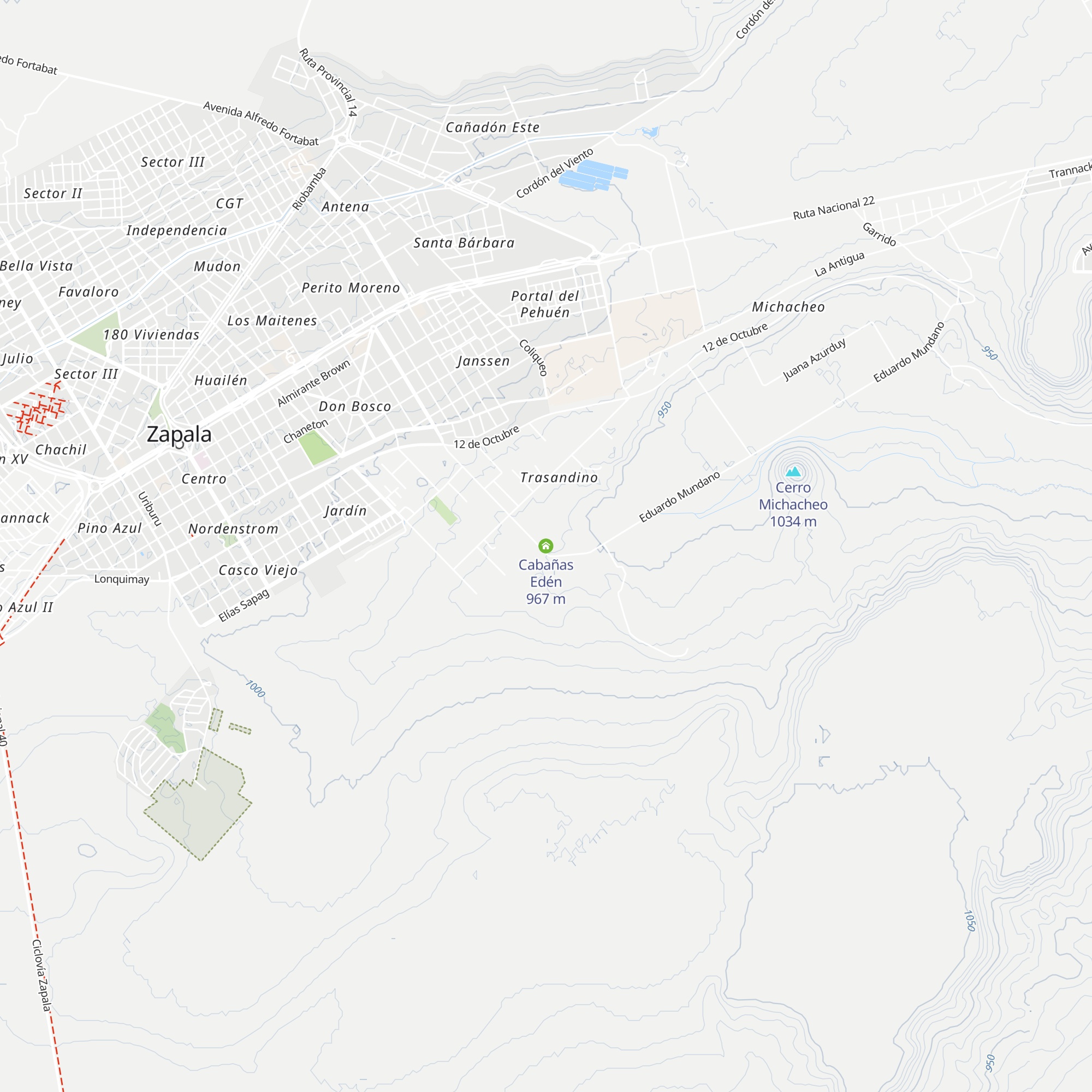 Cabañas Edén map
