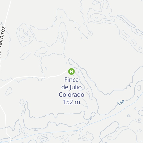 Map of Finca de Julio Colorado