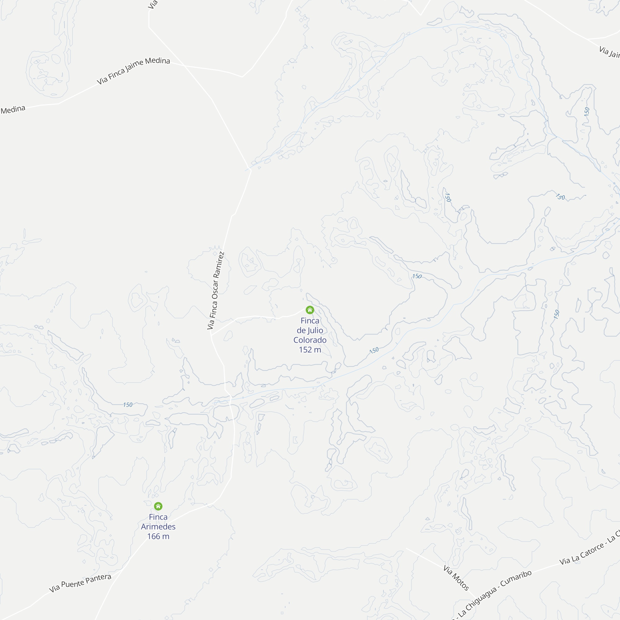 Finca de Julio Colorado map