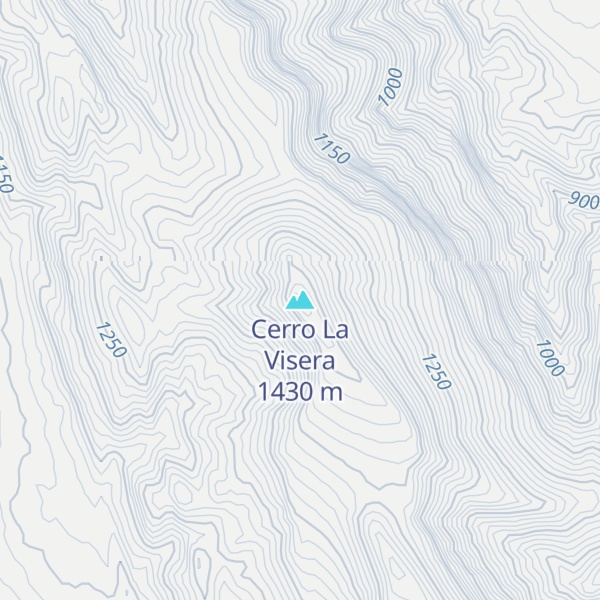 Map of Cerro La Visera