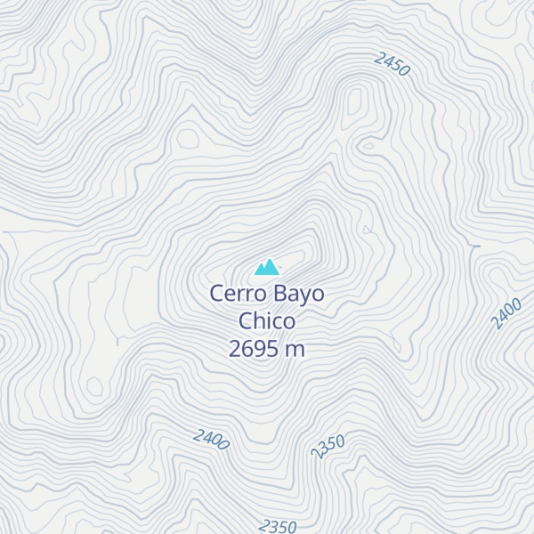 Map of Cerro Bayo Chico