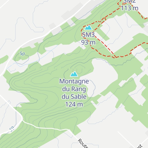 Map of Montagne du Rang du Sable
