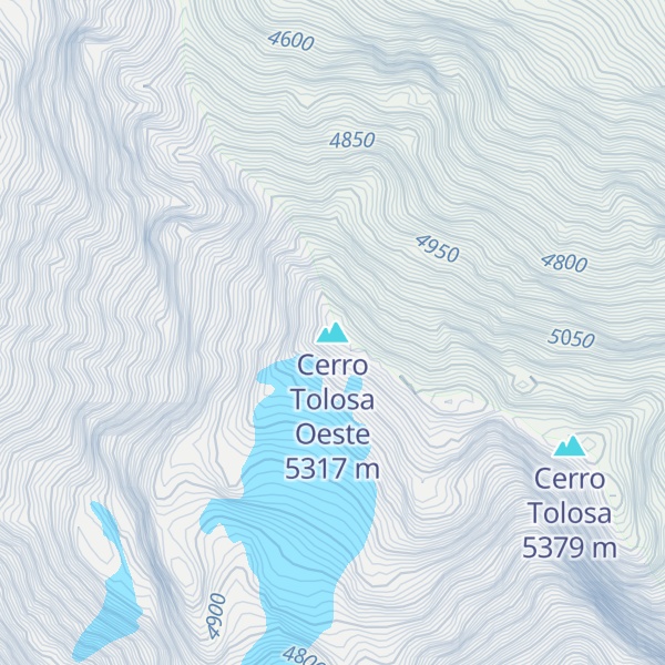 Map of Cerro Tolosa Oeste