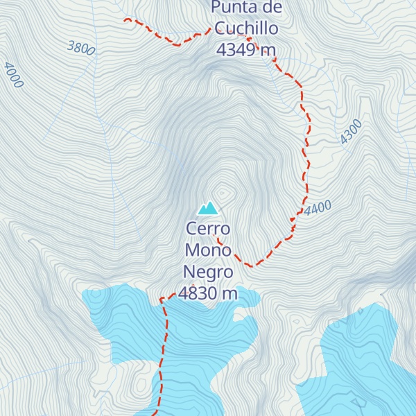 Map of Cerro Mono Negro