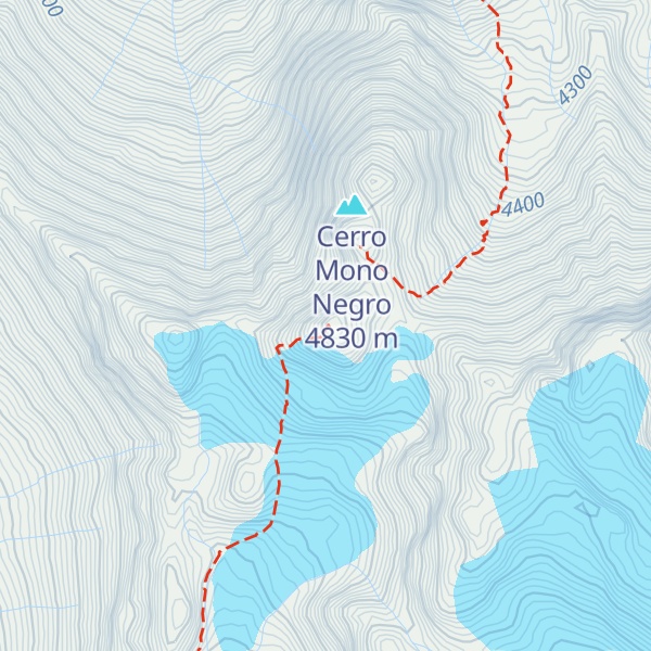 Map of Cerro Mono Blanco