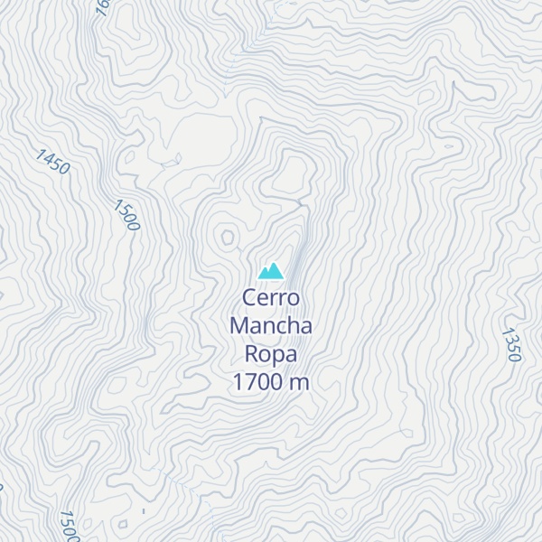 Map of Cerro Mancha Ropa