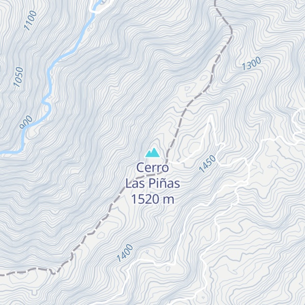 Map of Cerro Las Piñas