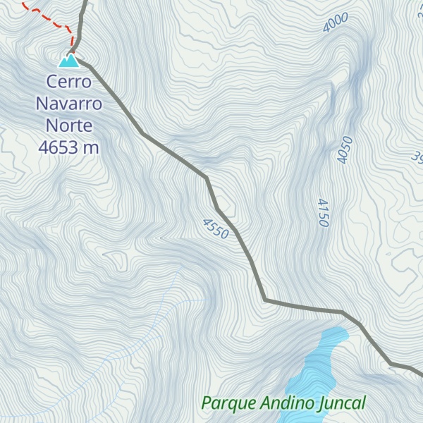 Map of Cerro Navarro Sur