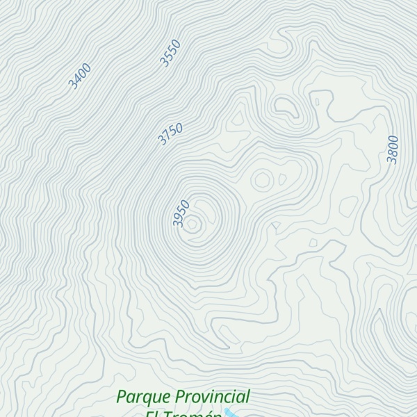 Map of Volcán El Tromen