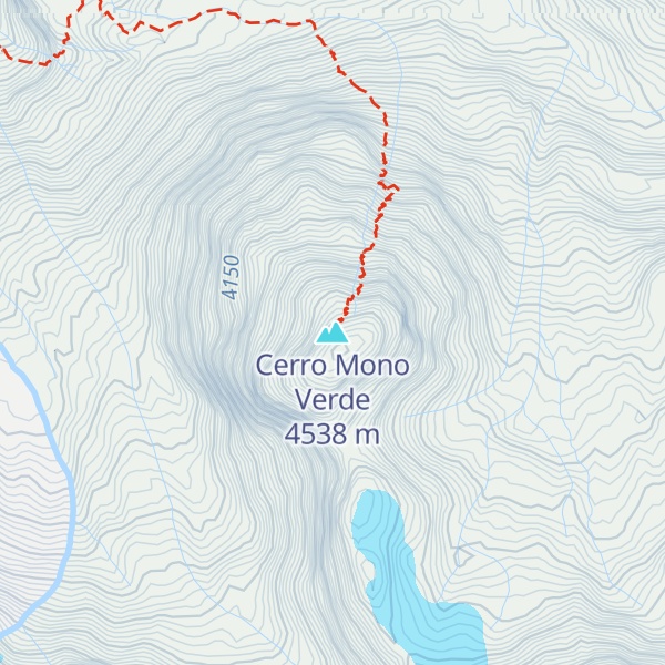 Map of Cerro Mono Verde