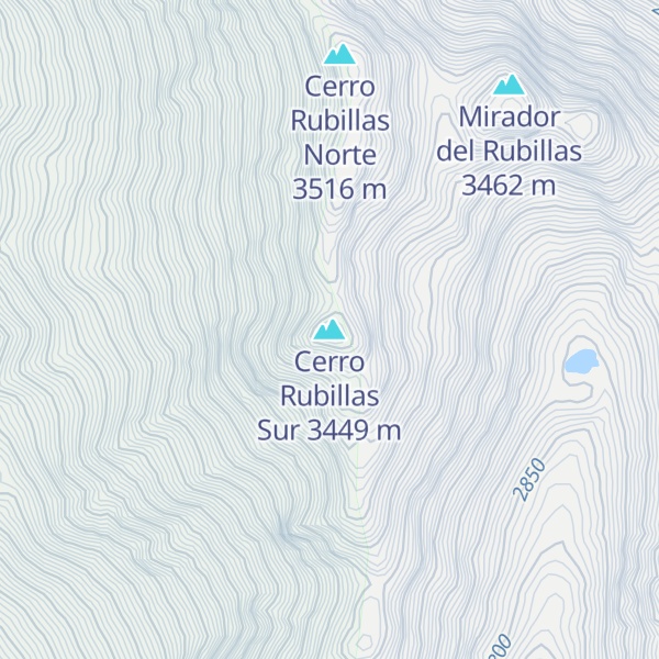 Map of Cerro Rubillas Sur