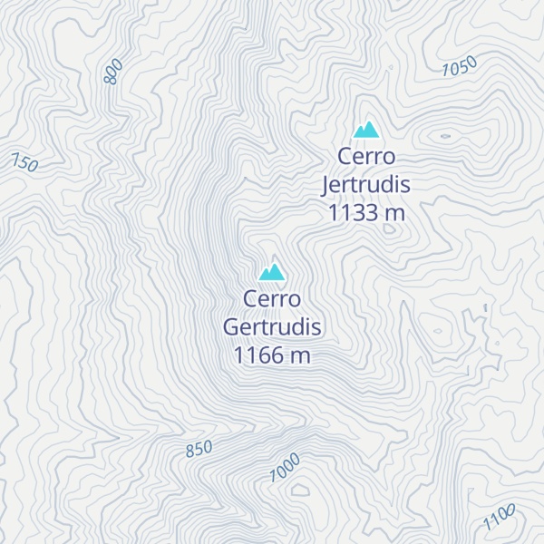 Map of Cerro Gertrudis