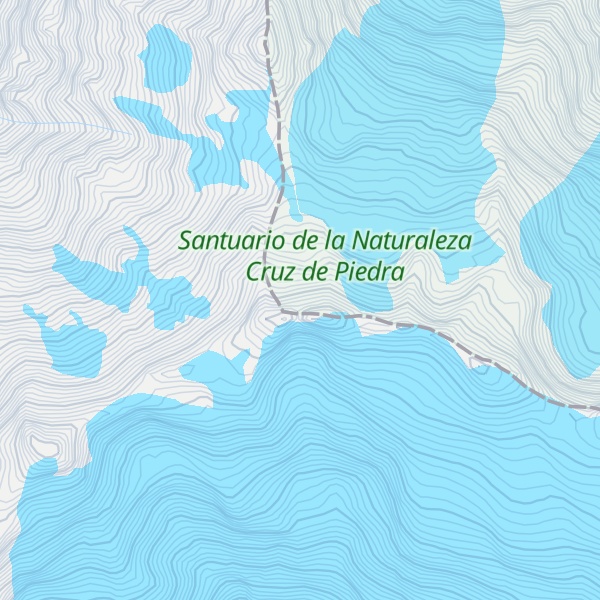 Map of Picos del Barroso (Cumbre Chilena)