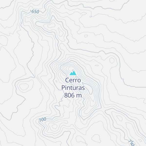 Map of Cerro Pinturas