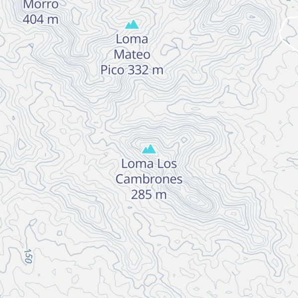Map of Loma Los Cambrones