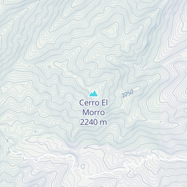 Map of Cerro El Morro