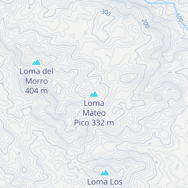 Map of Loma Mateo Pico