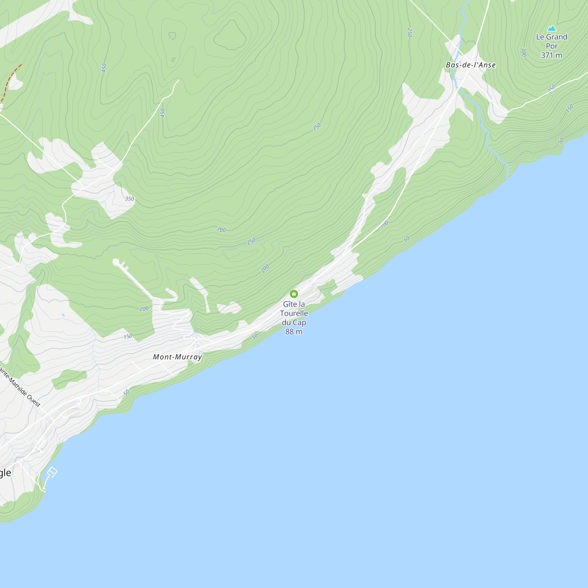 Gîte la Tourelle du Cap map