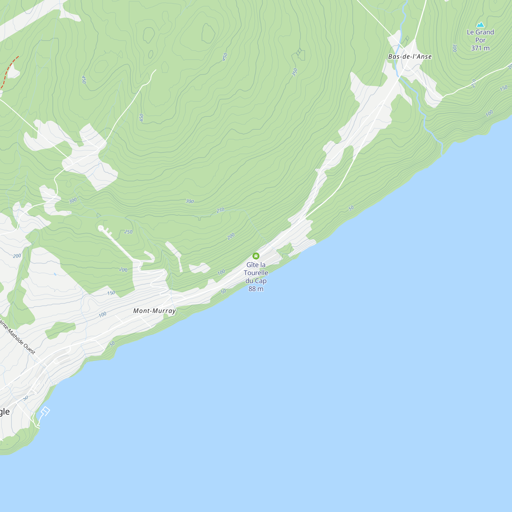 Gîte la Tourelle du Cap map