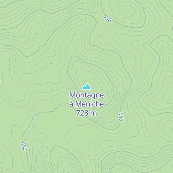 Map of Montagne à Meniche