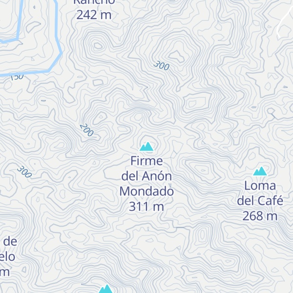 Map of Firme del Anón Mondado