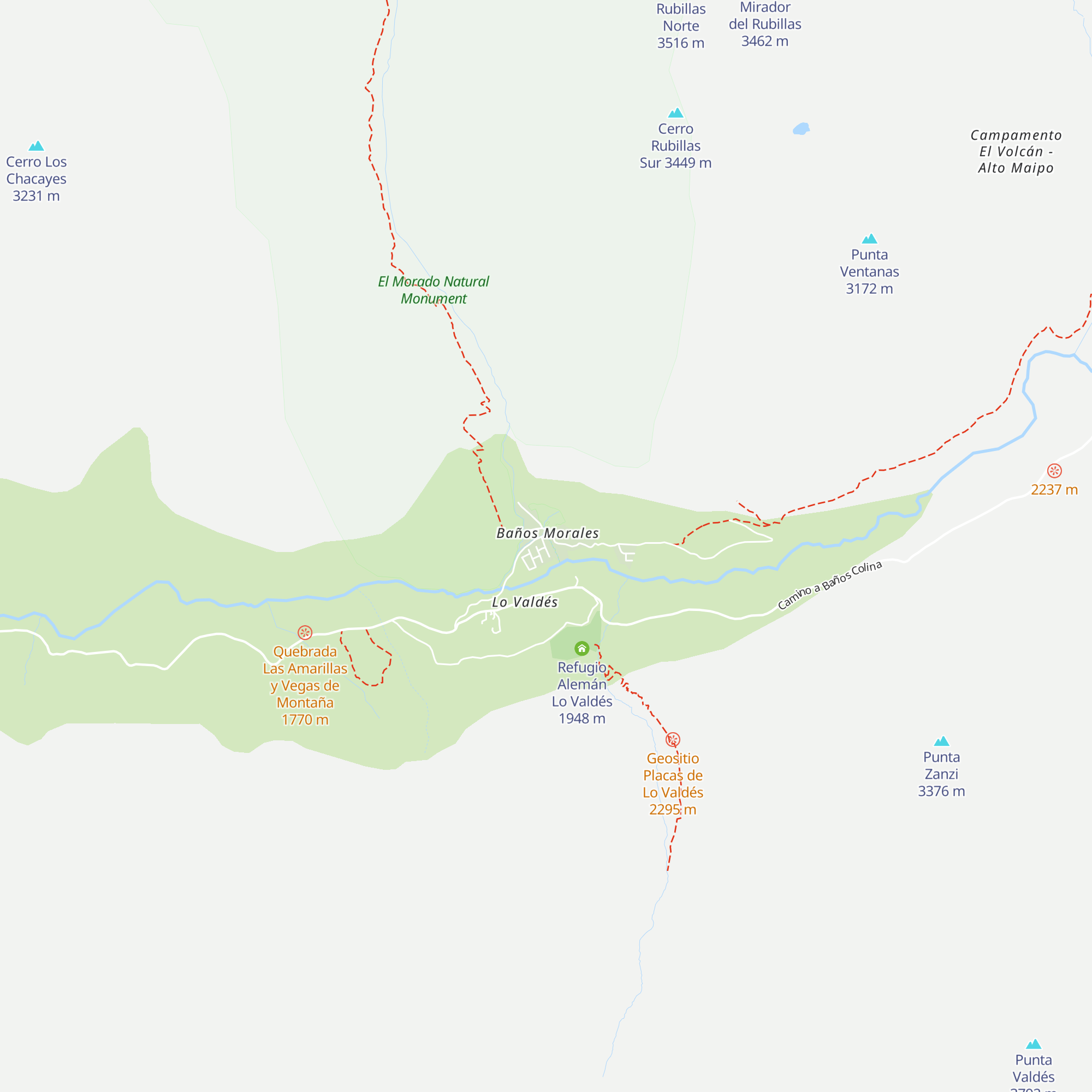 Refugio Pachamama map