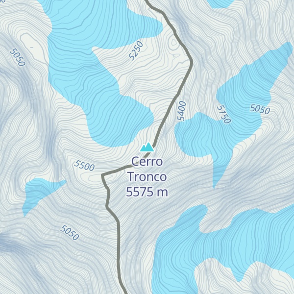 Map of Cerro Tronco