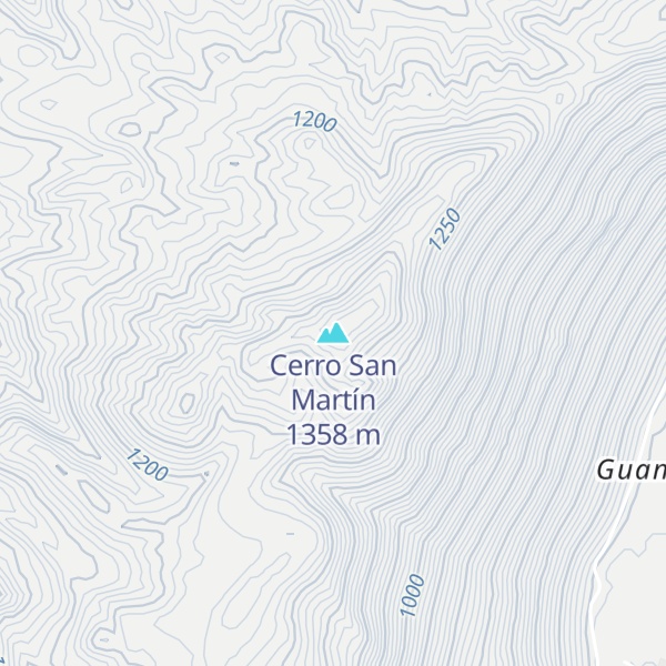 Map of Cerro San Martín
