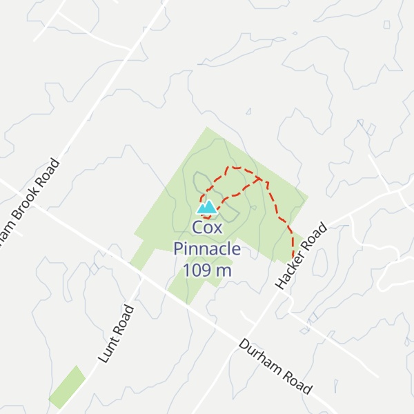 Map of Cox Pinnacle