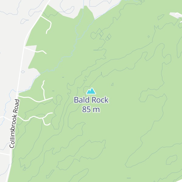 Map of Bald Rock