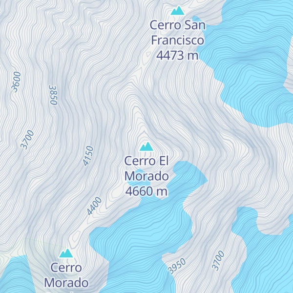 Map of Cerro El Morado