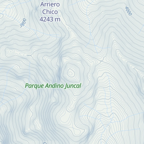 Map of Cerro Parque Andino